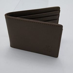 PU Leather Bi-Fold RFID Slim Wallet